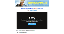 Desktop Screenshot of freesurveyleads.com